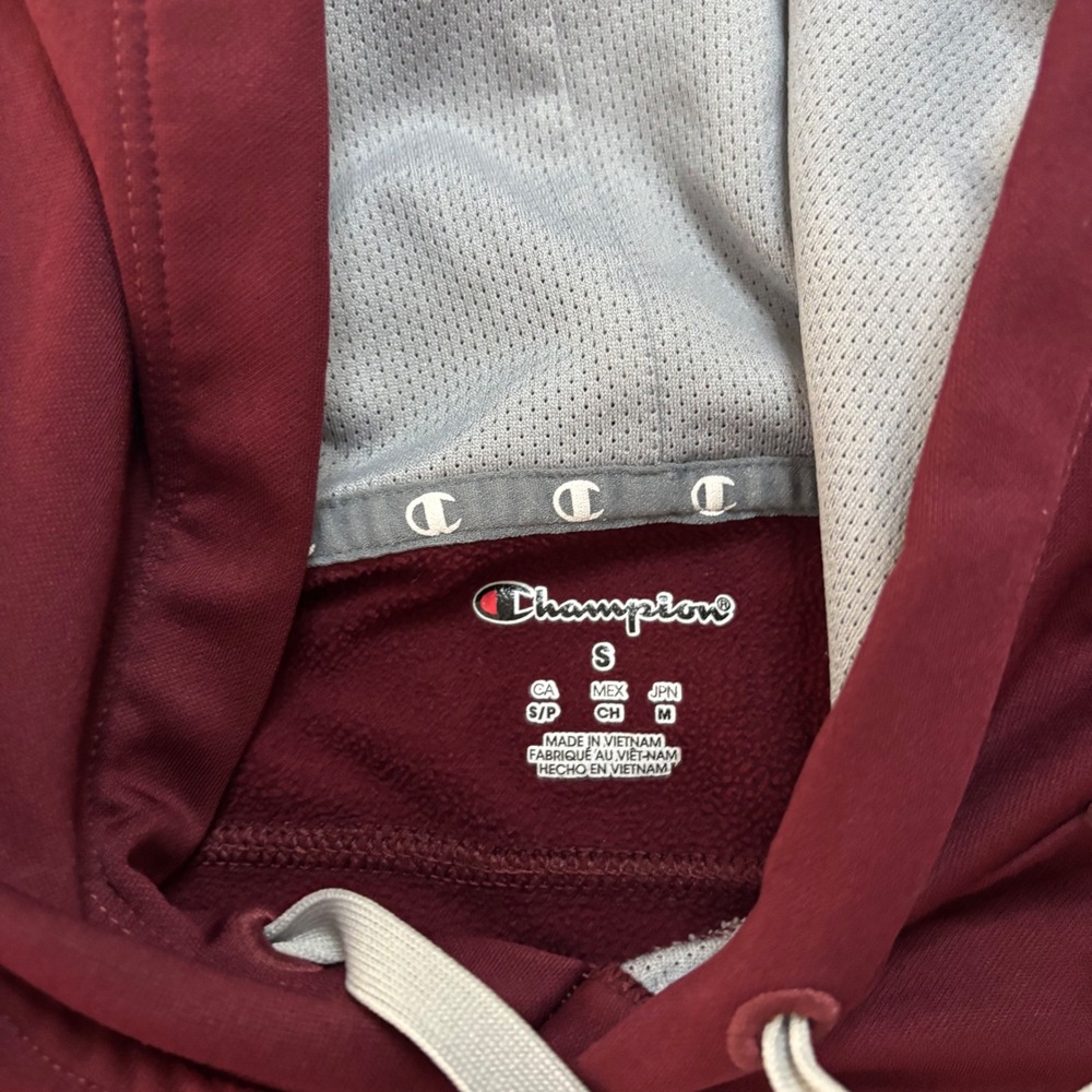 Champion Harvard University Performance Hoodie Maroon Mens Small Collegiate Logo - Picture 3 of 6